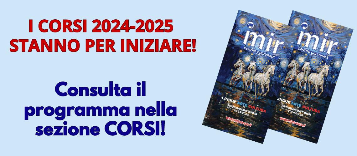 INIZIANO I CORSI!