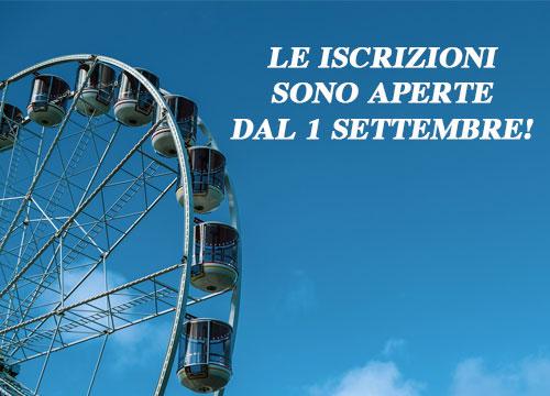 ISCRIZIONI DAL 1° SETTEMBRE