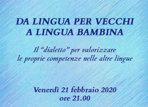 CONFERENZA DIALETTO