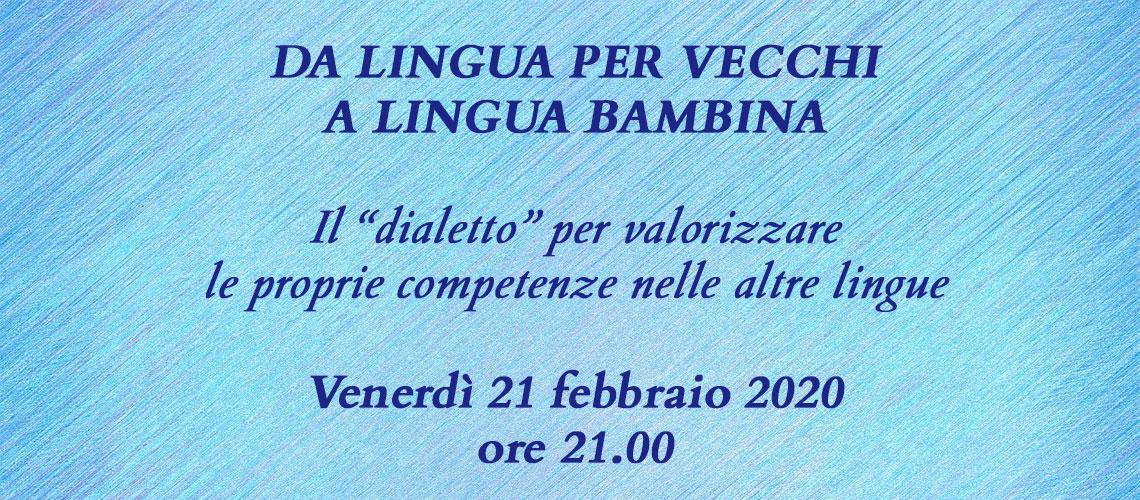 CONFERENZA DIALETTO