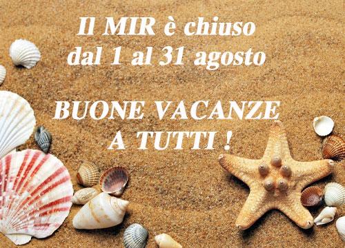 BUONE VACANZE!