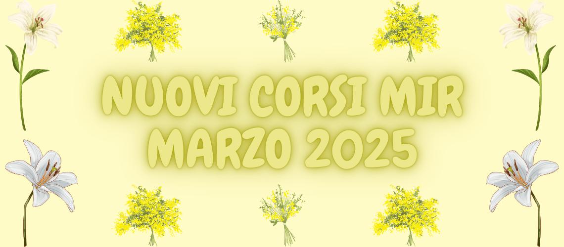 NUOVI CORSI MARZO 2025